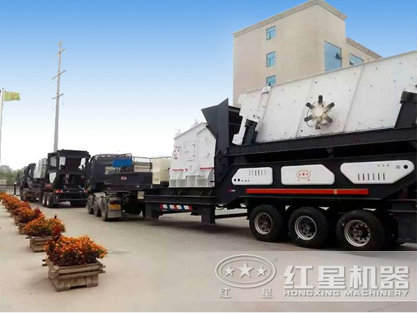 發(fā)往吉林的輪胎移動破碎機(jī) 發(fā)往吉林的輪胎移動破碎機(jī)