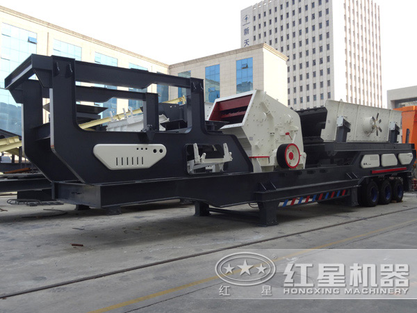 輪胎式反擊破移動(dòng)破碎站 輪胎式反擊破移動(dòng)破碎站