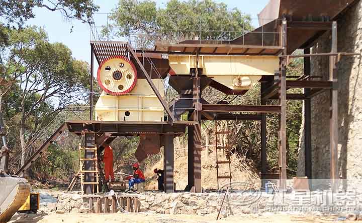 鄂式破碎機客戶現場 鄂式破碎機客戶現場