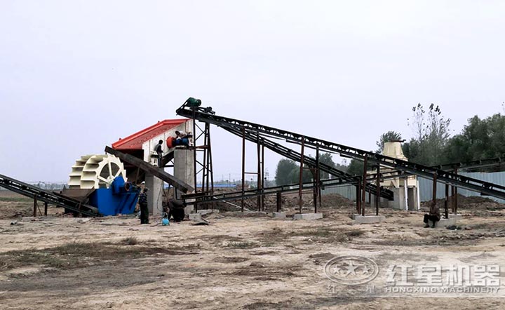 制砂+洗沙的配置較簡單 制砂+洗沙的配置較簡單