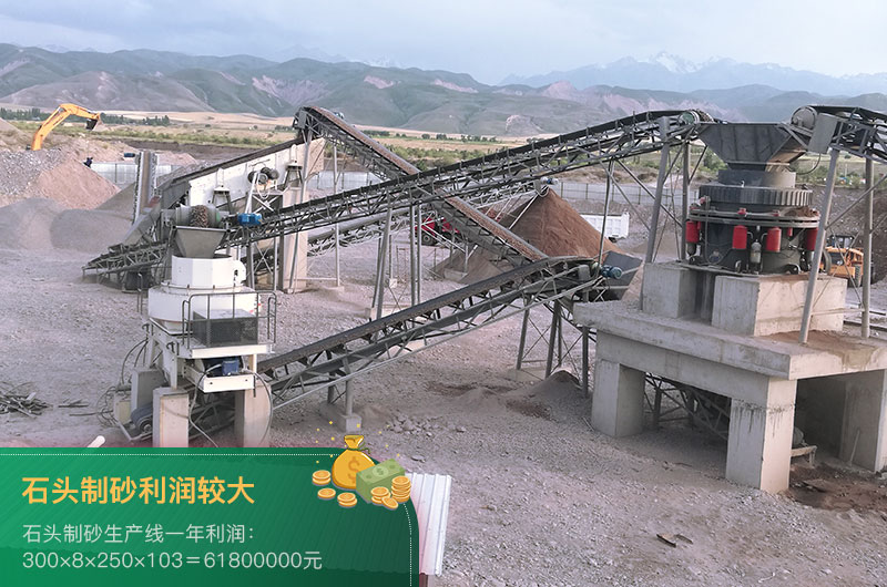 石頭制砂生產(chǎn)線利潤(rùn)較大 石頭制砂生產(chǎn)線利潤(rùn)較大