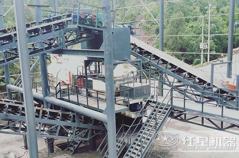 石子制砂整形現場 石子制砂整形現場