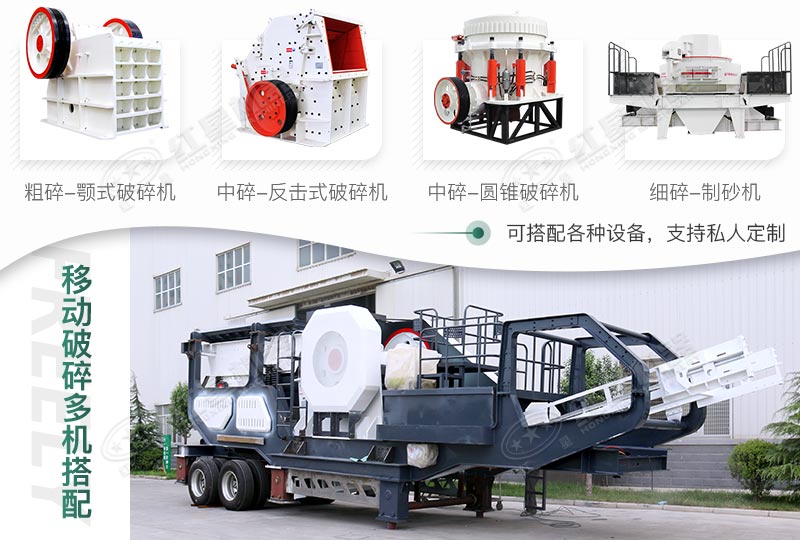 可自由搭配的移動破碎機 可自由搭配的移動破碎機