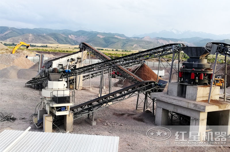 時產200噸石頭碎砂生產客戶現場 時產200噸石頭碎砂生產客戶現場