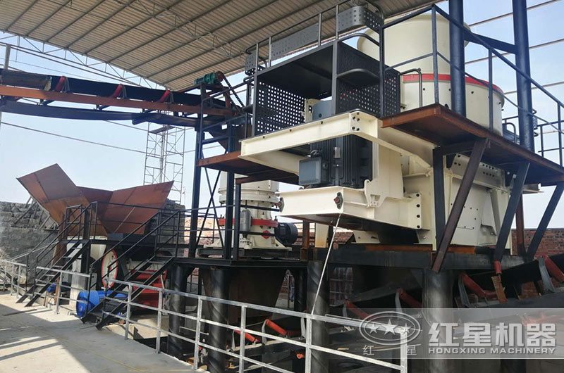 時產150-200噸河卵石制砂現場實拍 時產150-200噸河卵石制砂現場實拍